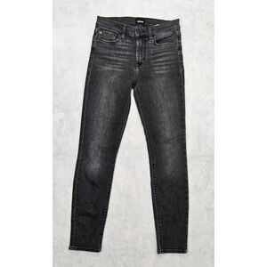 Hudson‎ Jeans Womens Sz 26 Blair Super Skinny Black Ankle Cropped